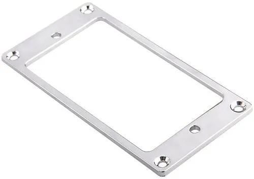 Musiclily MX0643-2 Рамка звукоснимателя, прямая, хром, 2 шт.
